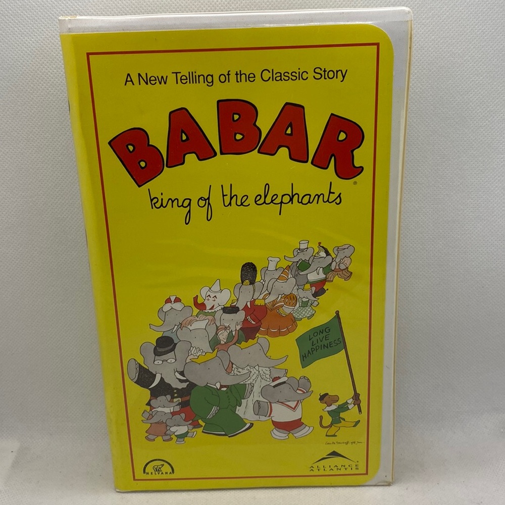 Babar King of the Elephants VHS Video Children’s Animated Vintage